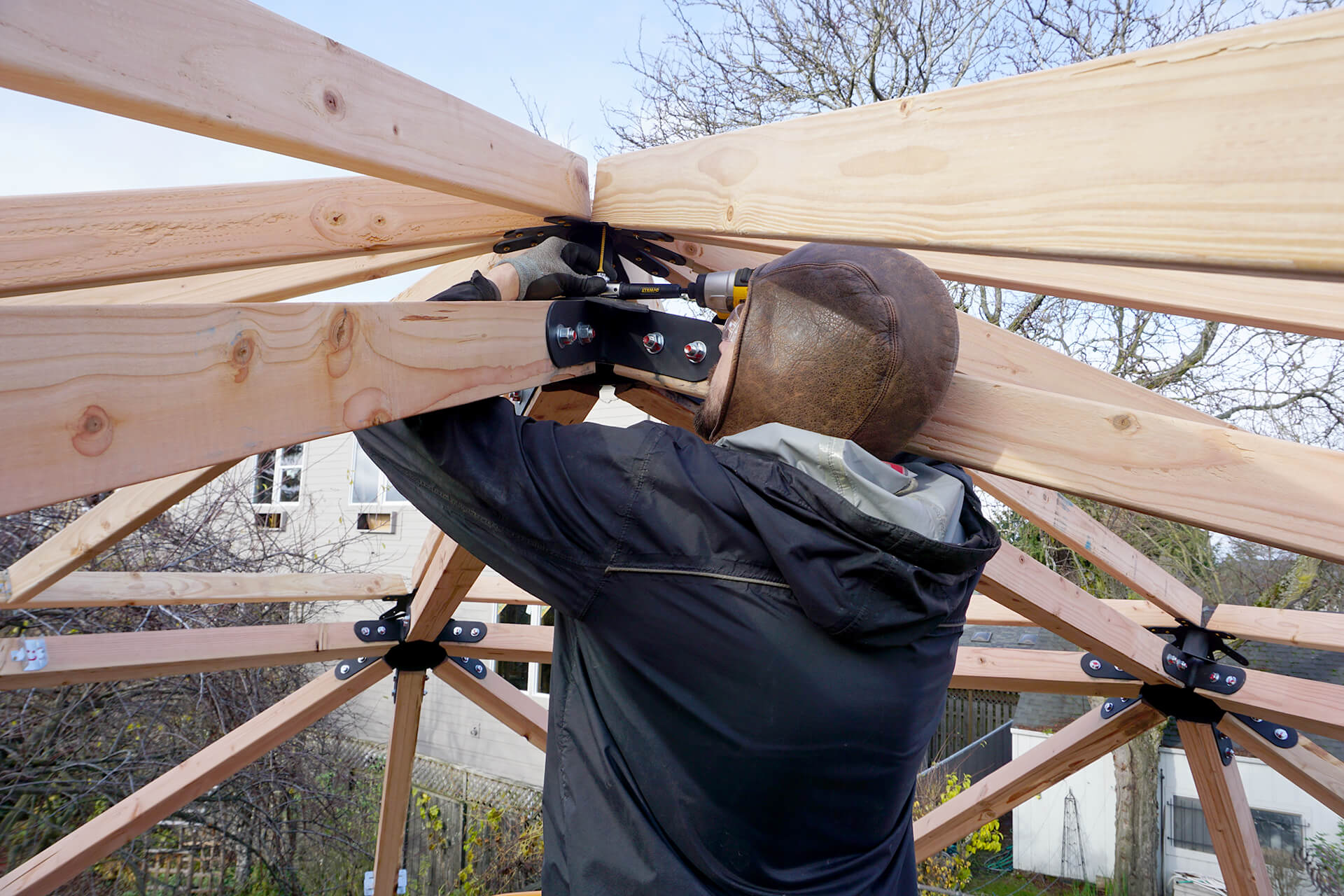 Framing outer wall and studs photo number 08.