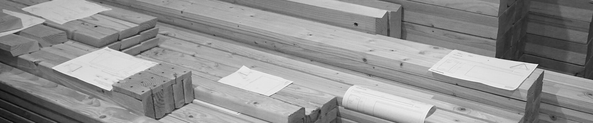 A close-up view of a stack of prefabricated geodesic dome parts.